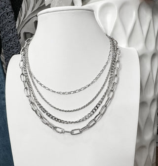 Multi Layered Cable Chain Necklace