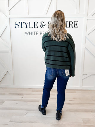 Ophelia Stripe Turtleneck Sweater