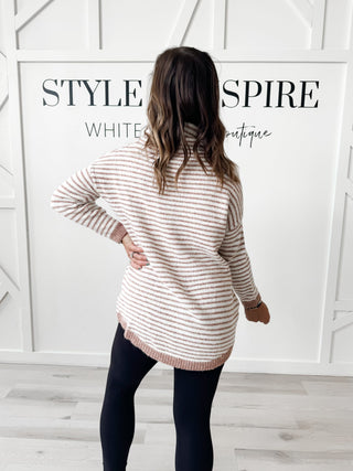 Quinn Striped Turtleneck Sweater