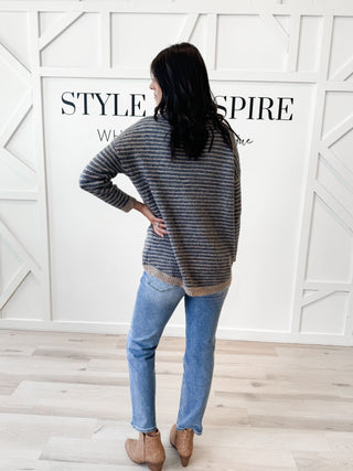 Quinn Striped Turtleneck Sweater