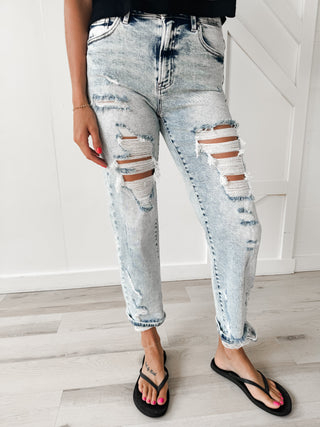 Risen HR Cropped Boyfriend Jeans