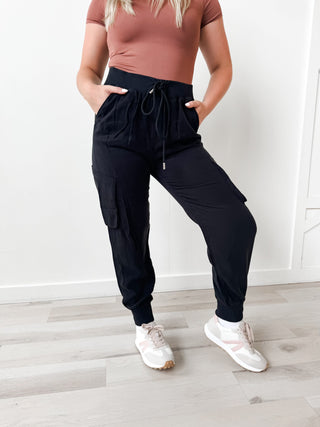 Risen HR Tencel Cargo Jogger White Peony Boutique