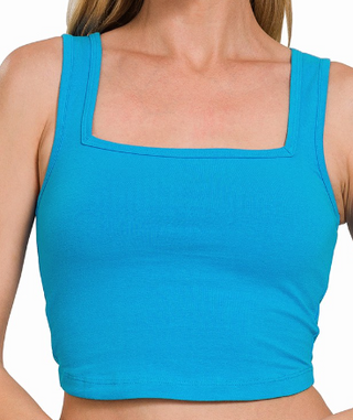 Rylee Square Neck Cropped Cami *Final Sale*