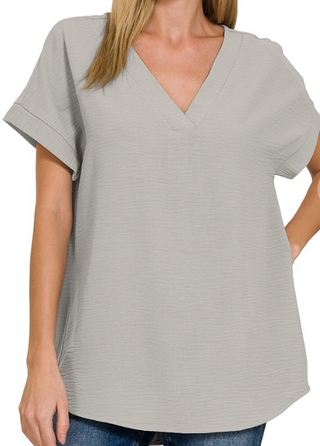 Marlys V-Neck Airflow Top