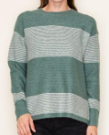 Saylor Ribbed Color Block Sweater