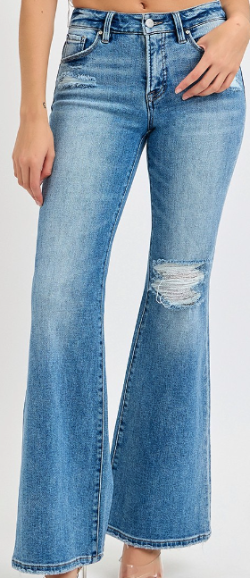 Risen TC Mid Rise Flare Jeans