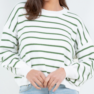 Riley Striped Pullover Sweater