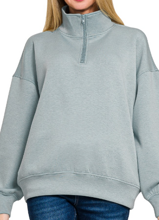 Alice Scuba Half Zip Sweatshirt