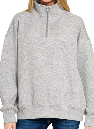 Alice Scuba Half Zip Sweatshirt