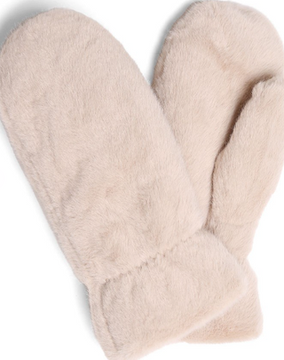 Solid Faux Fur Cuffed Mittens *Final Sale*