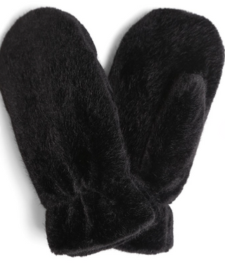 Solid Faux Fur Cuffed Mittens *Final Sale*