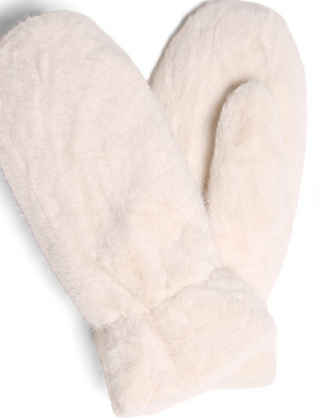 Solid Faux Fur Cuffed Mittens *Final Sale*