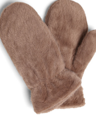 Solid Faux Fur Cuffed Mittens *Final Sale*