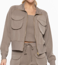 Madalyn Cropped Urban Cargo Jacket