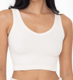 Colette Ribbed Seamless Cropped Tank Top