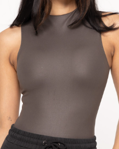 Lynn Sleeveless Mock Neck Bodysuit