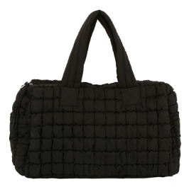 Quilted Nylon Puffer Tote Bag