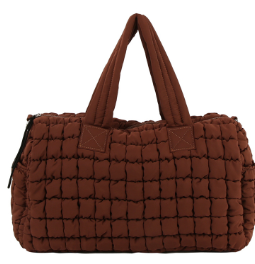 Quilted Nylon Puffer Tote Bag