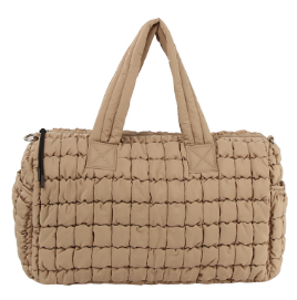 Quilted Nylon Puffer Tote Bag