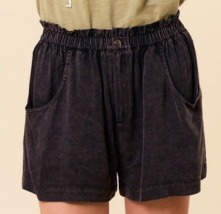 Shiloh Vintage Wash Paper Bag Shorts