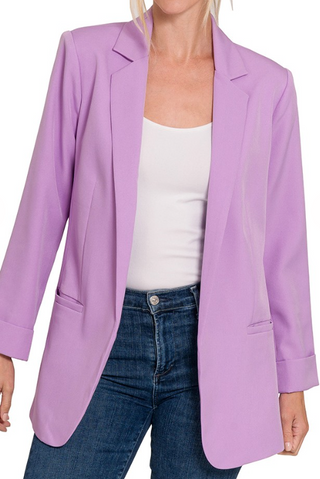 Shayne Open Front Classic Blazer