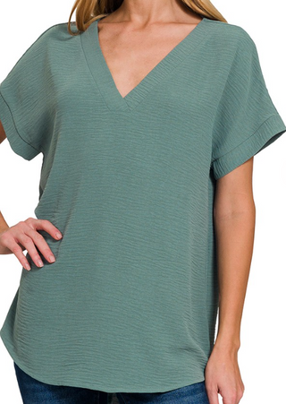 Marlys V-Neck Airflow Top