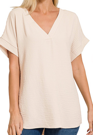 Marlys V-Neck Airflow Top