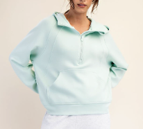 Jill Scuba Modal Crop Hoodie