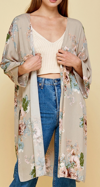 Aimee Elegant FLoral Kimono