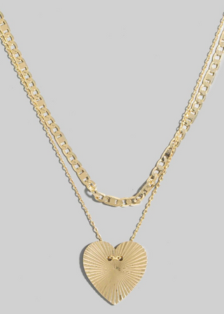 Textured Heart Pendant. *Final Sale*