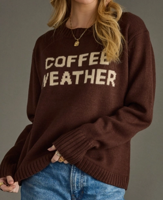 Coffee Weather Graphic Sweater