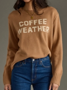 Coffee Weather Graphic Sweater
