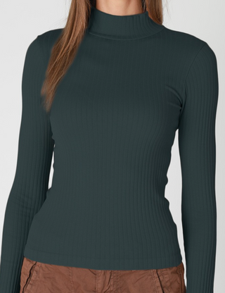 NikiBiki Mock Neck Long Sleeve Top