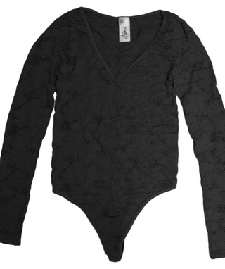 NikiBiki Lace Textured Bodysuit