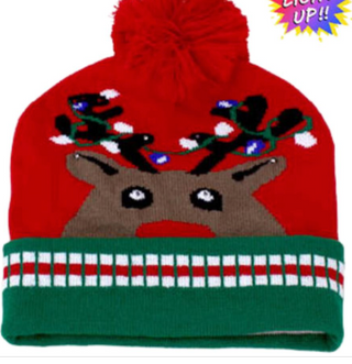 Light Up Pom Hat. *Final Sale*