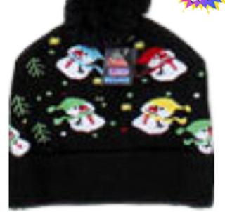 Light Up Pom Hat. *Final Sale*