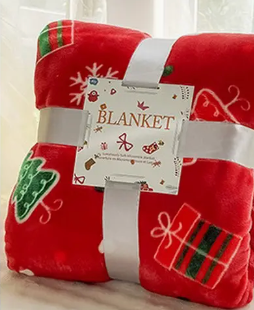 Christmas Flannel Blanket. *Final Sale*