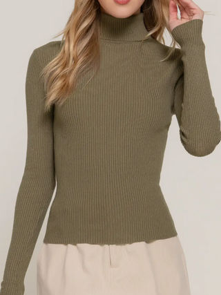 Rhianna Fitted Rib Turtleneck