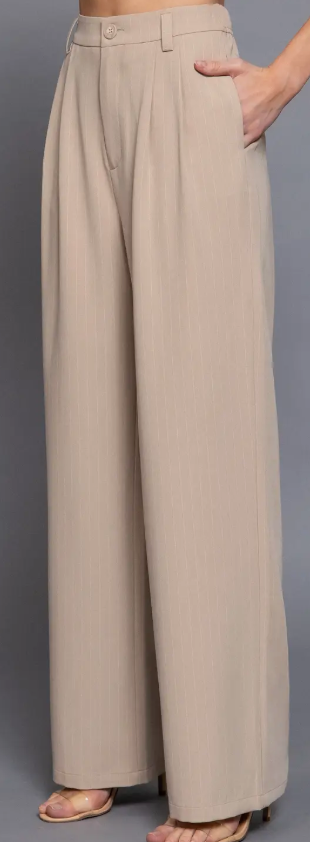 Malena Pin Stripe Straight Pants