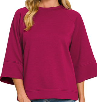 Alice 3/4 Sleeve Modal Top
