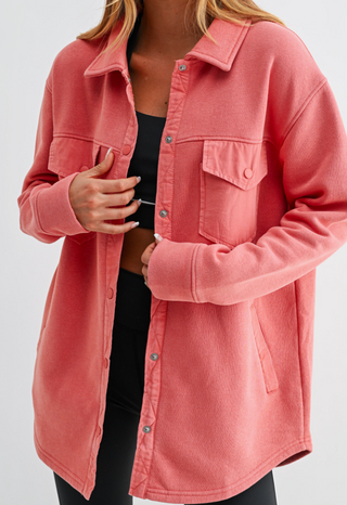 Caroline Front Snap Shacket