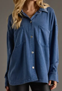 Kaitlyn Oversized Button Up Shacket