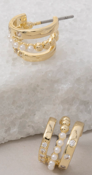 Triple Layer Hoop Earrings. *Final Sale*