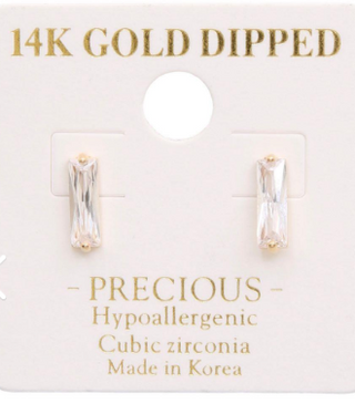 Baguette Stud Earrings