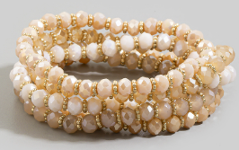 Blush Bead Bracelet Set. *Final Sale*