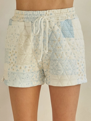 Rebecca Quilted Floral Shorts