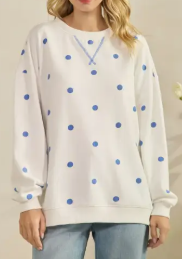 Cathy Polka Dot Sweatshirt