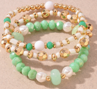 Pastel Pearl Bracelet Set. *Final Sale*