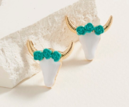 Longhorn Stud Earrings.  *Final Sale*