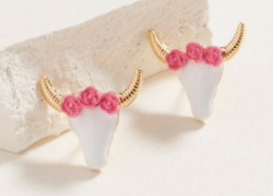Longhorn Stud Earrings.  *Final Sale*